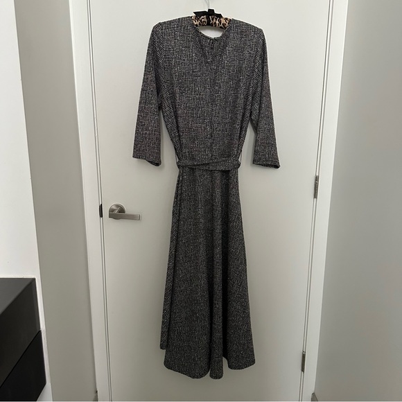 Lane Bryant 3/4 Sleeve Straight Hem Tie-Waist Dress - Picture 6 of 6